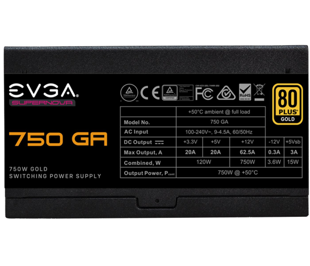 EVGA SuperNOVA GA 750W 80 Plus Gold - 703306 - zdjęcie 4